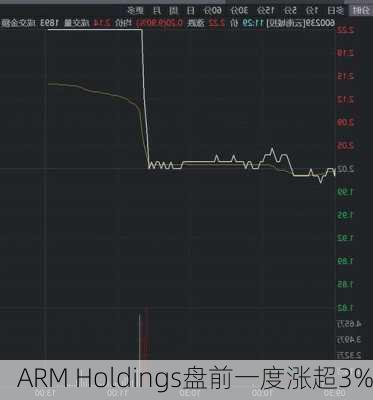 ARM Holdings盘前一度涨超3%