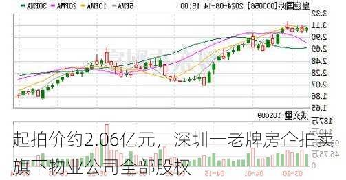 起拍价约2.06亿元，深圳一老牌房企拍卖旗下物业公司全部股权