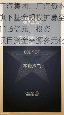 广汽集团：广汽资本旗下基金规模扩募至11.6亿元，投资项目资金来源多元化