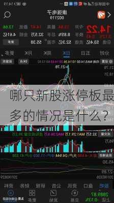 哪只新股涨停板最多的情况是什么？