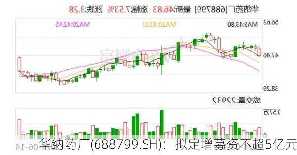 华纳药厂(688799.SH)：拟定增募资不超5亿元