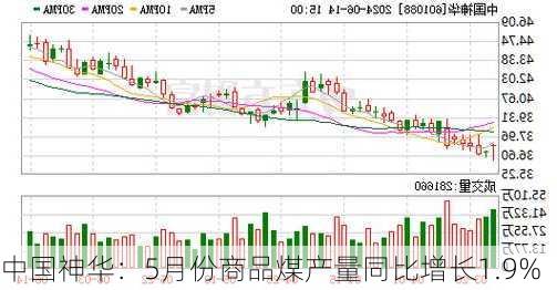 中国神华：5月份商品煤产量同比增长1.9%