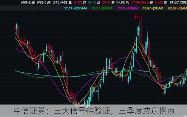 中信证券：三大信号待验证，三季度或迎拐点