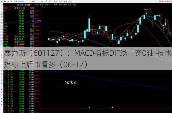 赛力斯（601127）：MACD指标DIF线上穿0轴-技术指标上后市看多（06-17）