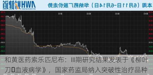 和黄医药索乐匹尼布：III期研究结果发表于《柳叶刀・血液病学》，国家药监局纳入突破性治疗品种