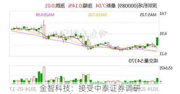 金智科技：接受中泰证券调研