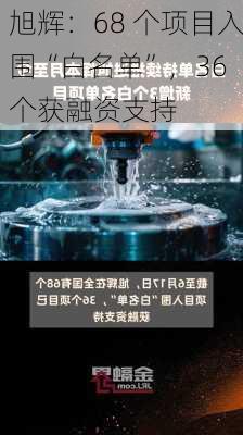 旭辉：68 个项目入围“白名单”，36 个获融资支持