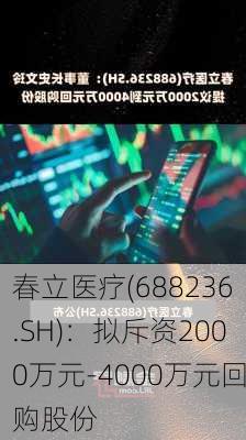 春立医疗(688236.SH)：拟斥资2000万元-4000万元回购股份