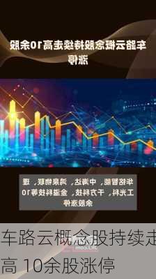 车路云概念股持续走高 10余股涨停