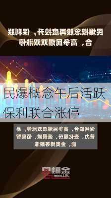 民爆概念午后活跃 保利联合涨停