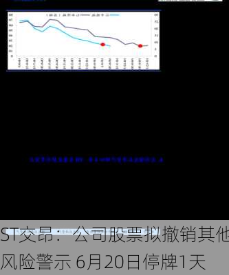 ST交昂：公司股票拟撤销其他风险警示 6月20日停牌1天