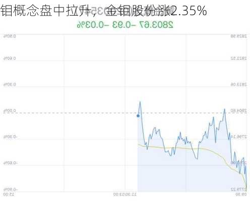 钼概念盘中拉升，金钼股份涨2.35%