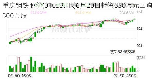 重庆钢铁股份(01053.HK)6月20日耗资530万元回购500万股