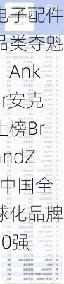 电子配件品类夺魁！Anker安克上榜BrandZ?中国全球化品牌50强