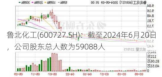 鲁北化工(600727.SH)：截至2024年6月20日，公司股东总人数为59088人