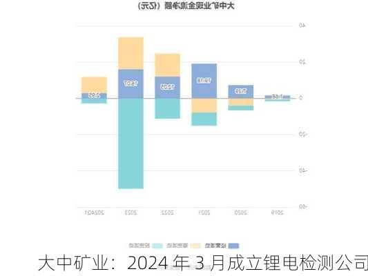 大中矿业：2024 年 3 月成立锂电检测公司