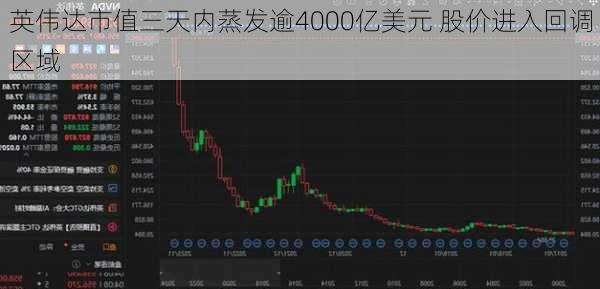 英伟达市值三天内蒸发逾4000亿美元 股价进入回调区域