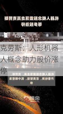 克劳斯：人形机器人概念助力股价涨停