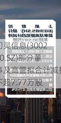 初灵信息(300250.SZ)部分董事及高管拟合计减持不超7.77万股