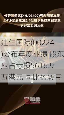 建生国际(00224)公布年度业绩 股东应占亏损5616.9万港元 同比盈转亏