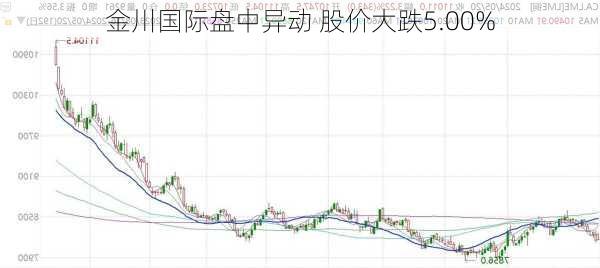 金川国际盘中异动 股价大跌5.00%