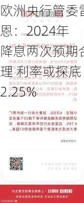 欧洲央行管委雷恩：2024年降息两次预期合理 利率或探底2.25%