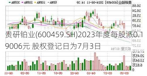 贵研铂业(600459.SH)2023年度每股派0.19006元 股权登记日为7月3日