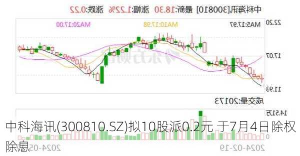 中科海讯(300810.SZ)拟10股派0.2元 于7月4日除权除息