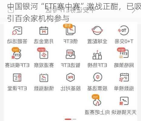 中国银河“ETF赛中赛”激战正酣，已吸引百余家机构参与