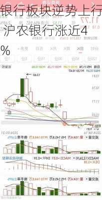 银行板块逆势上行 沪农银行涨近4%