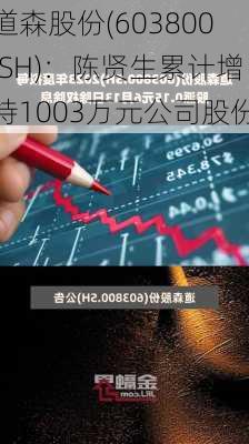 道森股份(603800.SH)：陈贤生累计增持1003万元公司股份