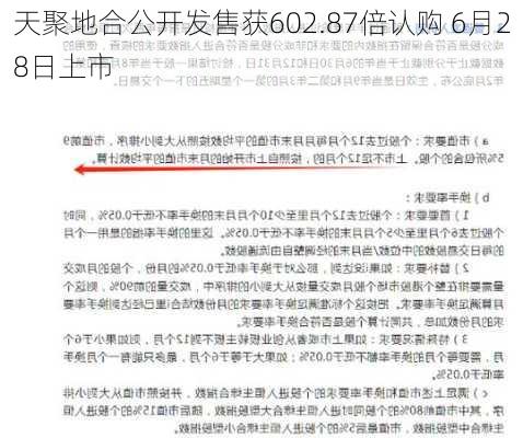 天聚地合公开发售获602.87倍认购 6月28日上市