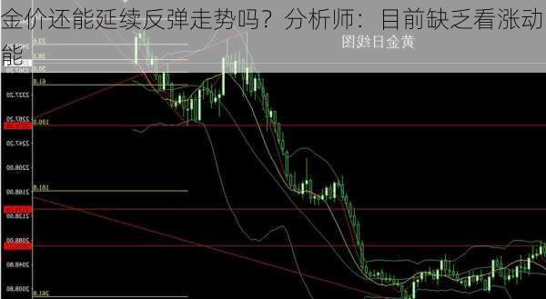 金价还能延续反弹走势吗？分析师：目前缺乏看涨动能