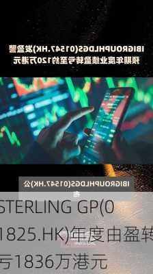 STERLING GP(01825.HK)年度由盈转亏1836万港元