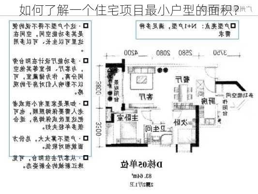 如何了解一个住宅项目最小户型的面积？