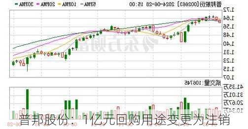 普邦股份：1亿元回购用途变更为注销