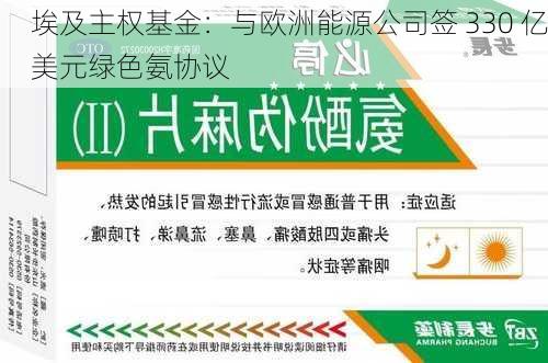 埃及主权基金：与欧洲能源公司签 330 亿美元绿色氨协议