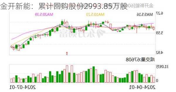 金开新能：累计回购股份2993.85万股