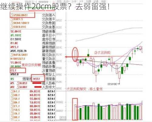 继续操作20cm股票？去弱留强！