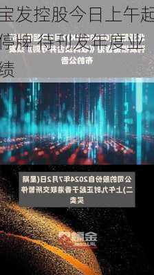 宝发控股今日上午起停牌 待刊发年度业绩