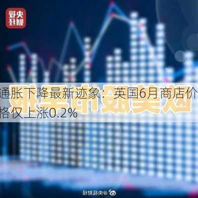 通胀下降最新迹象：英国6月商店价格仅上涨0.2%