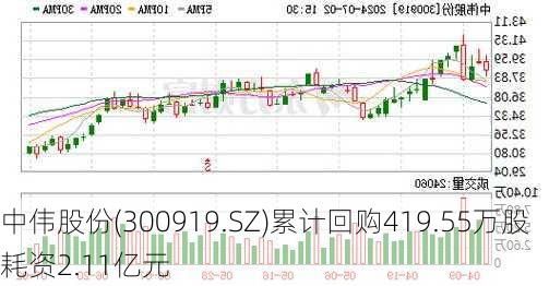 中伟股份(300919.SZ)累计回购419.55万股 耗资2.11亿元