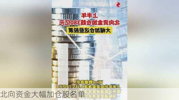 北向资金大幅加仓股名单