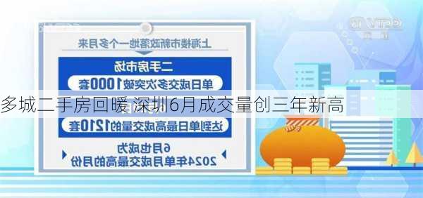 多城二手房回暖 深圳6月成交量创三年新高