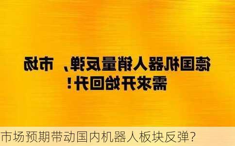 市场预期带动国内机器人板块反弹？