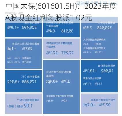 中国太保(601601.SH)：2023年度A股现金红利每股派1.02元