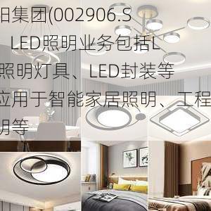 华阳集团(002906.SZ)：LED照明业务包括LED照明灯具、LED封装等，应用于智能家居照明、工程照明等