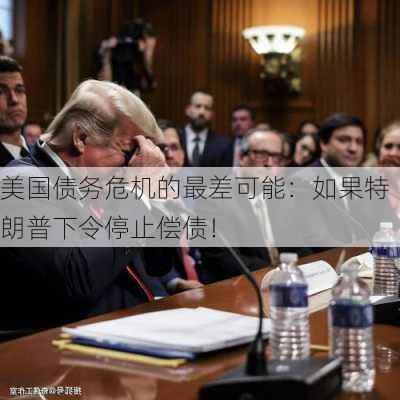 美国债务危机的最差可能：如果特朗普下令停止偿债！