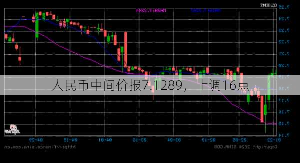 人民币中间价报7.1289，上调16点