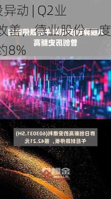 A股异动 | Q2业绩改善，德业股份一度涨约8%